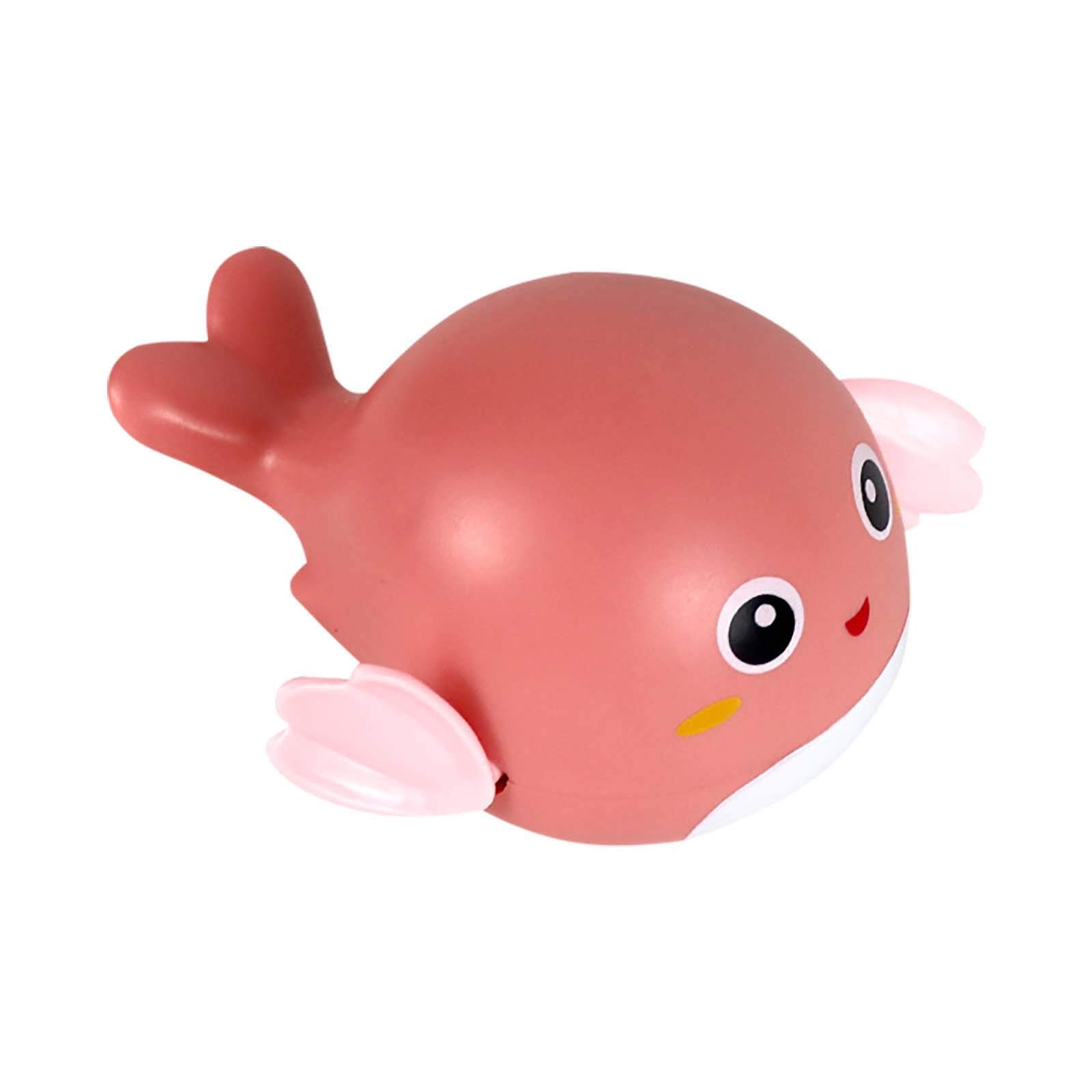 Best Bath Toys for 1 Year Old - Wind Up Swimming Dolphin Toy for Toddlers | Safe Bathtub Toys for Babies & Kids | Fun Bath Time Learning Toy (Pink) - Perfect for Sensory Play & Early Childhood Development