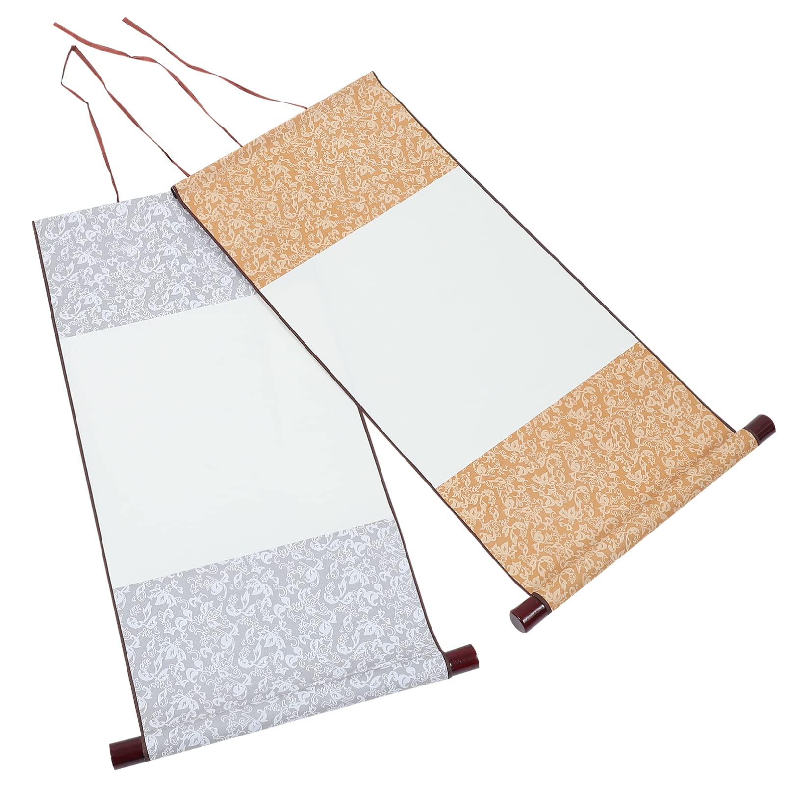 SEWACC 2-Piece Calligraphy Scroll Set - Blank Rice Paper Hanging Scrolls for Chinese Calligraphy, Art Painting & Writing | Perfect for Home Decoration, Gift Giving & Traditional Art Practice