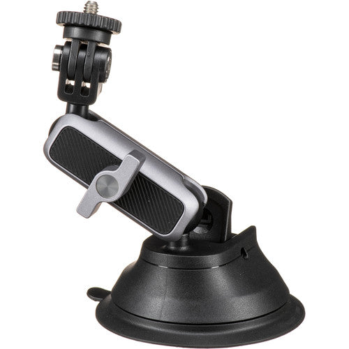 PGYTECH Action Camera Suction Cup Mount - Secure 360° Rotation for GoPro, DJI, Insta360 - Perfect for Car, Motorcycle, Surfing & Adventure Sports