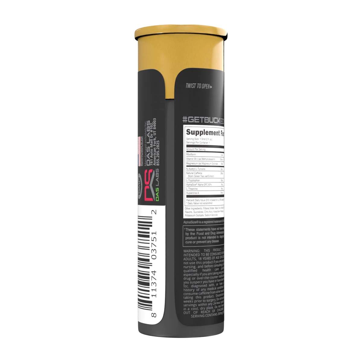 Bucked Up Buck Shot Energy Drink - 12 Pack (59ml Each) | Pre-Workout & Focus Booster for Gym, Study & Daily Energy