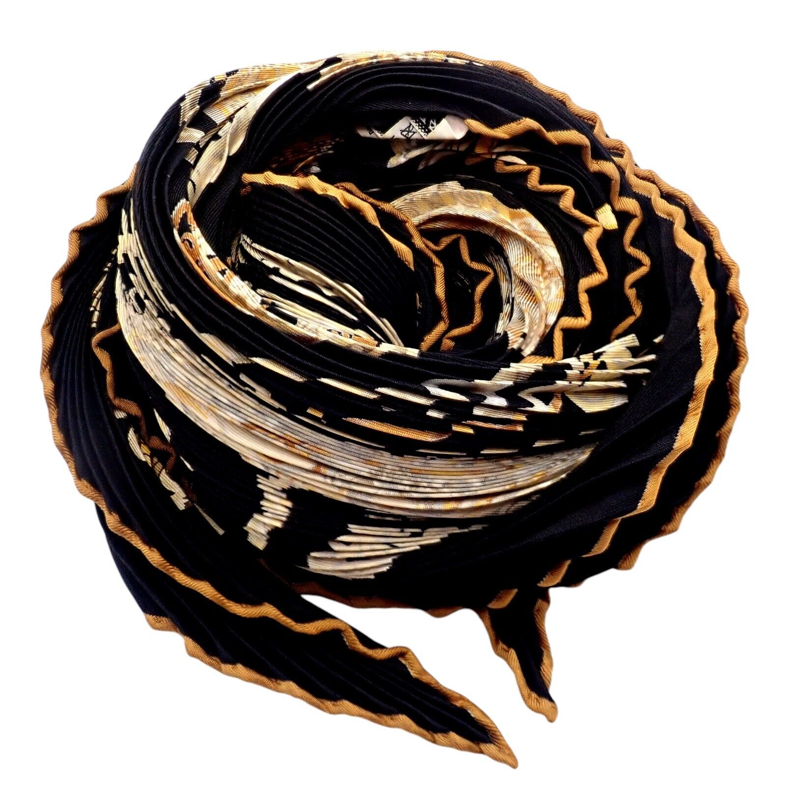 Authentic Hermes Dark Navy Blue Vintage Horses Silk Scarf 140cm - Luxury Pleated Scarf for Women, Perfect for Elegant Outfits, Special Occasions & Gift Giving