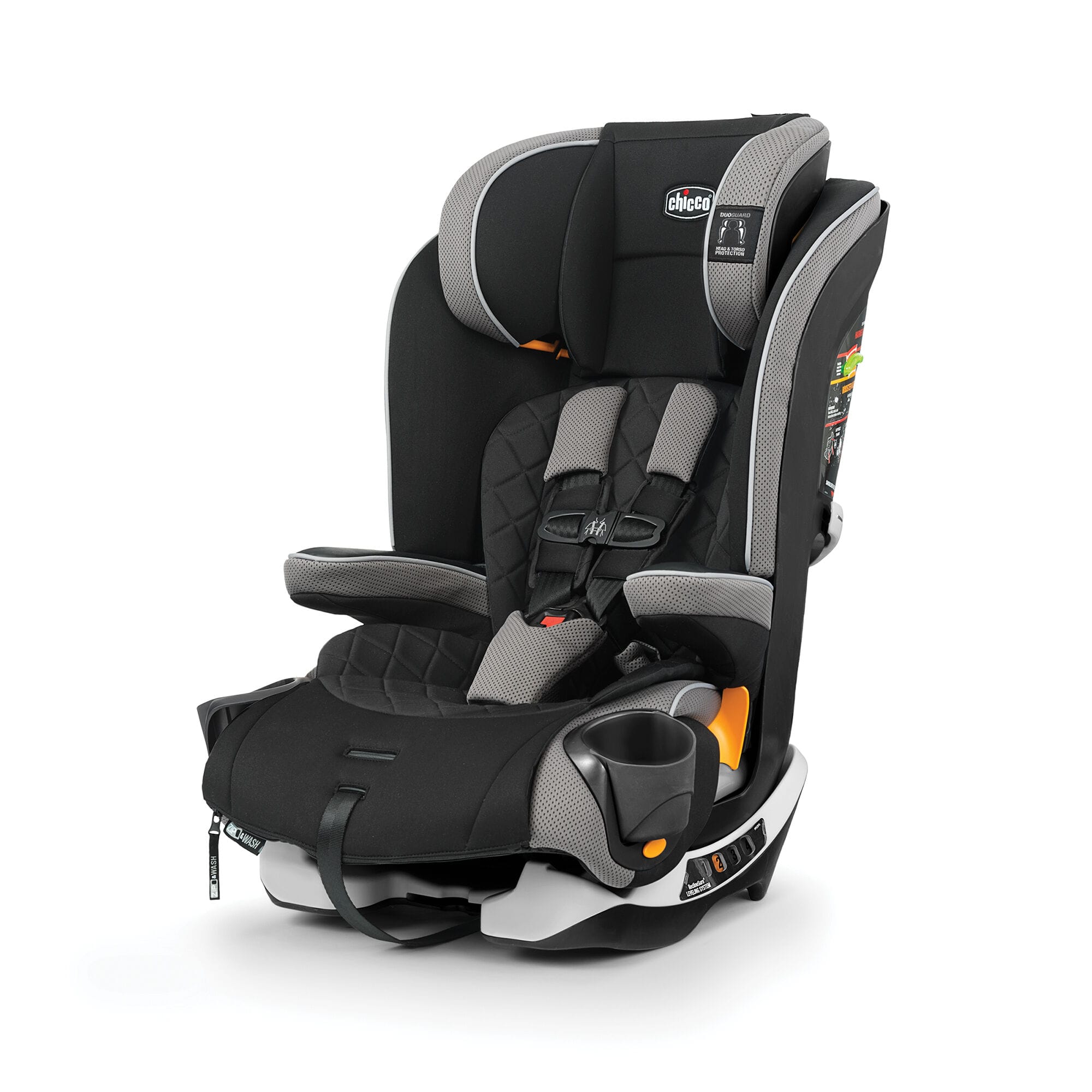 Chicco MyFit Zip Harness + Booster Car Seat for Kids - Convertible & Adjustable, Nightfall Color - Perfect for Travel, School & Family Road Trips