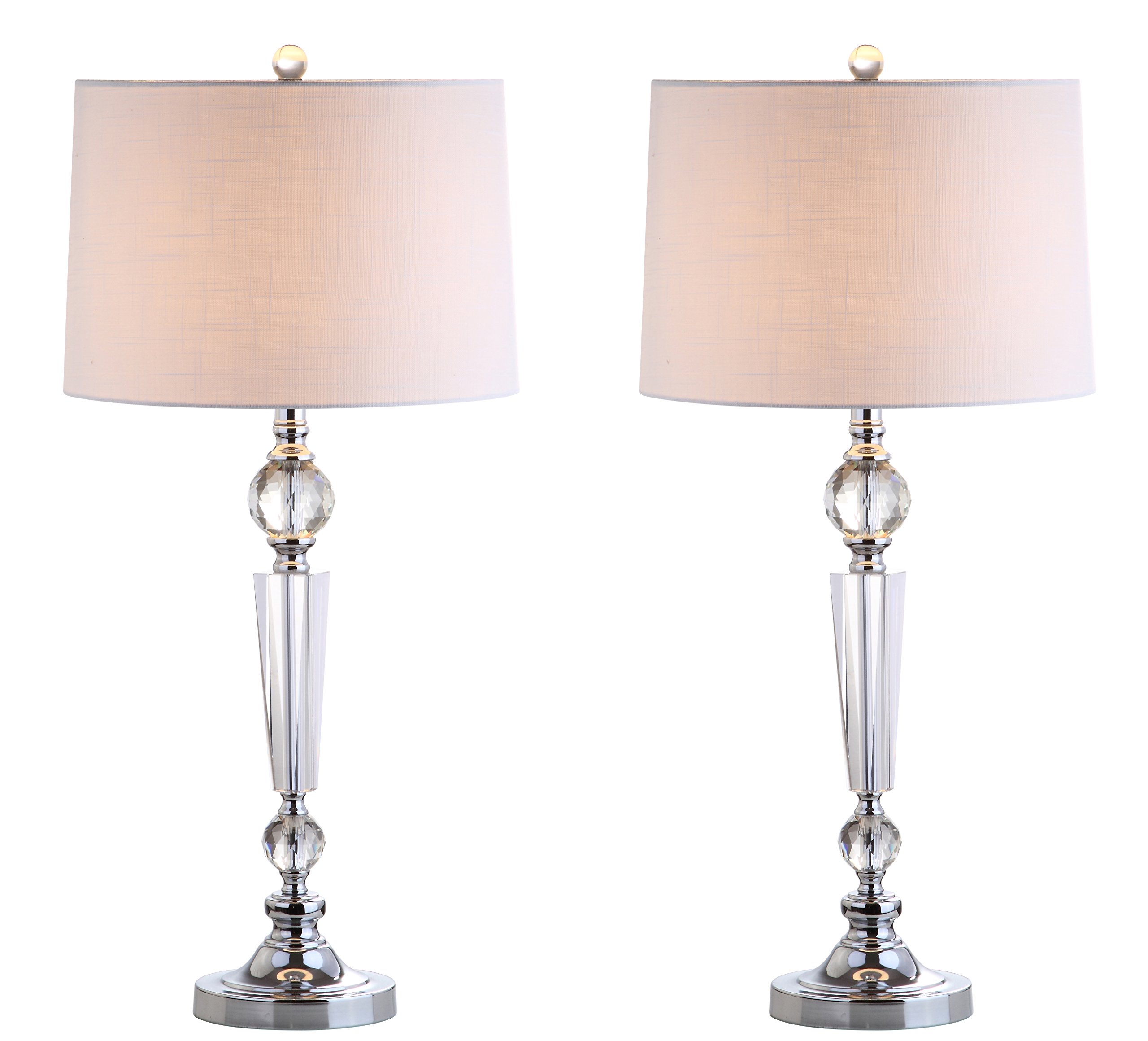 JONATHAN Y JYL2048A-SET2 Set of 2 Modern Crystal LED Table Lamps - 29.5