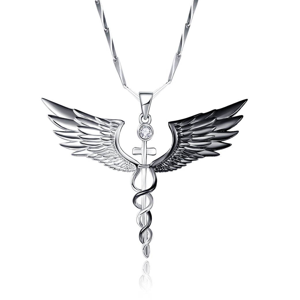 925 Sterling Silver Angel Wings Pendant Necklace for Women - Elegant Wing Charm Jewelry Gift for Her - Perfect for Birthday, Anniversary & Everyday Wear