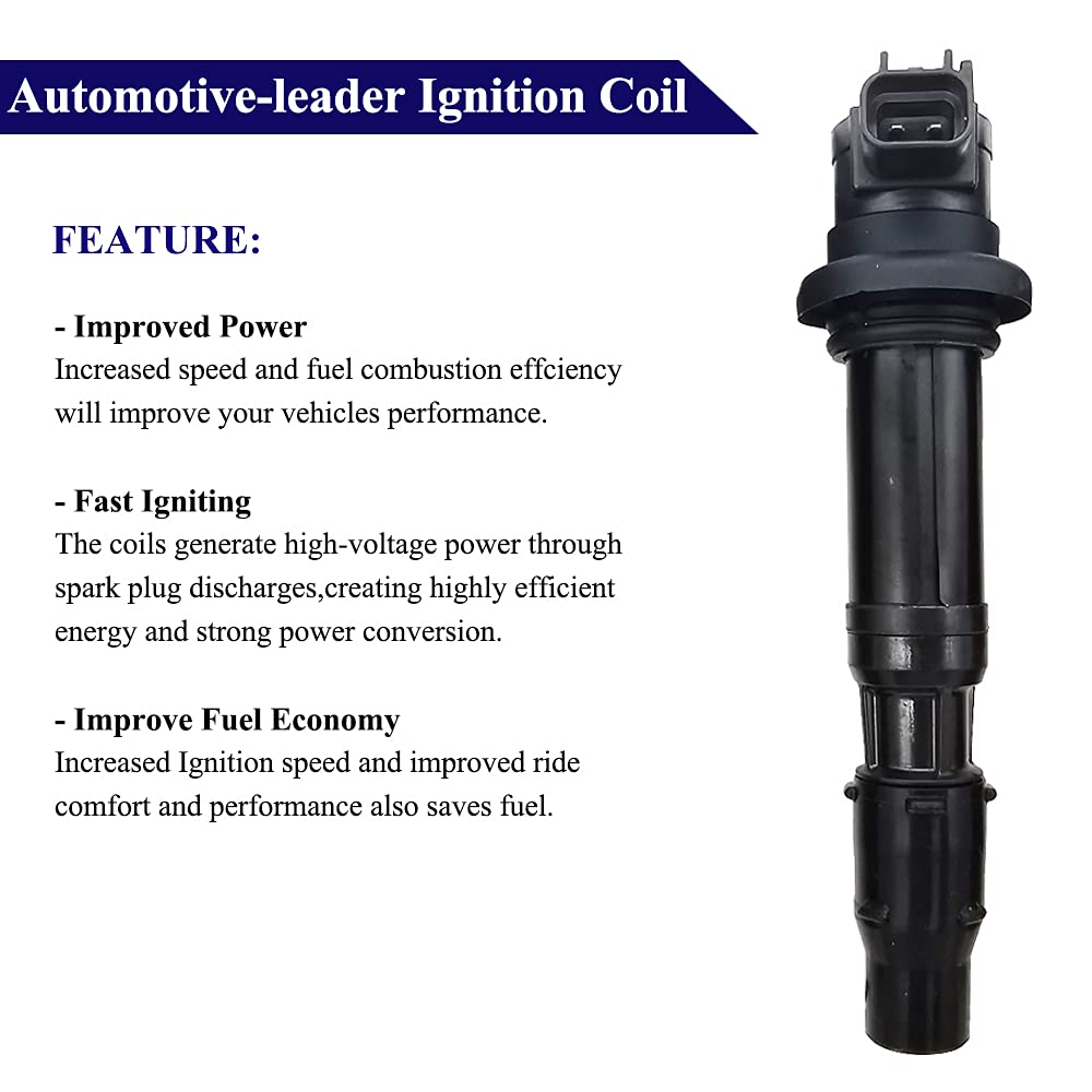 F6T553 Ignition Coil Pack Compatible with 2001-2002 Kawasaki Ninja ZX-6R, Triumph 1200 Tiger, Tiger 800, Street Triple 675, Tiger 800 XRT/XCA/XR - Replaces 129700-4840/0217 - Perfect for Motorcycle Engine Performance & Smooth Riding