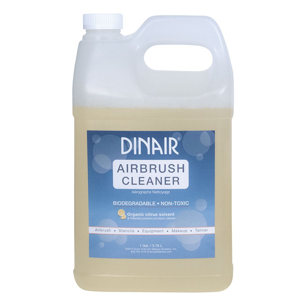 Professional Dinair Airbrush Makeup Cleaner - 1 Gallon Solution for Clogged Makeup & Airbrush Equipment | Perfect for Salon, Bridal & Tattoo Artists