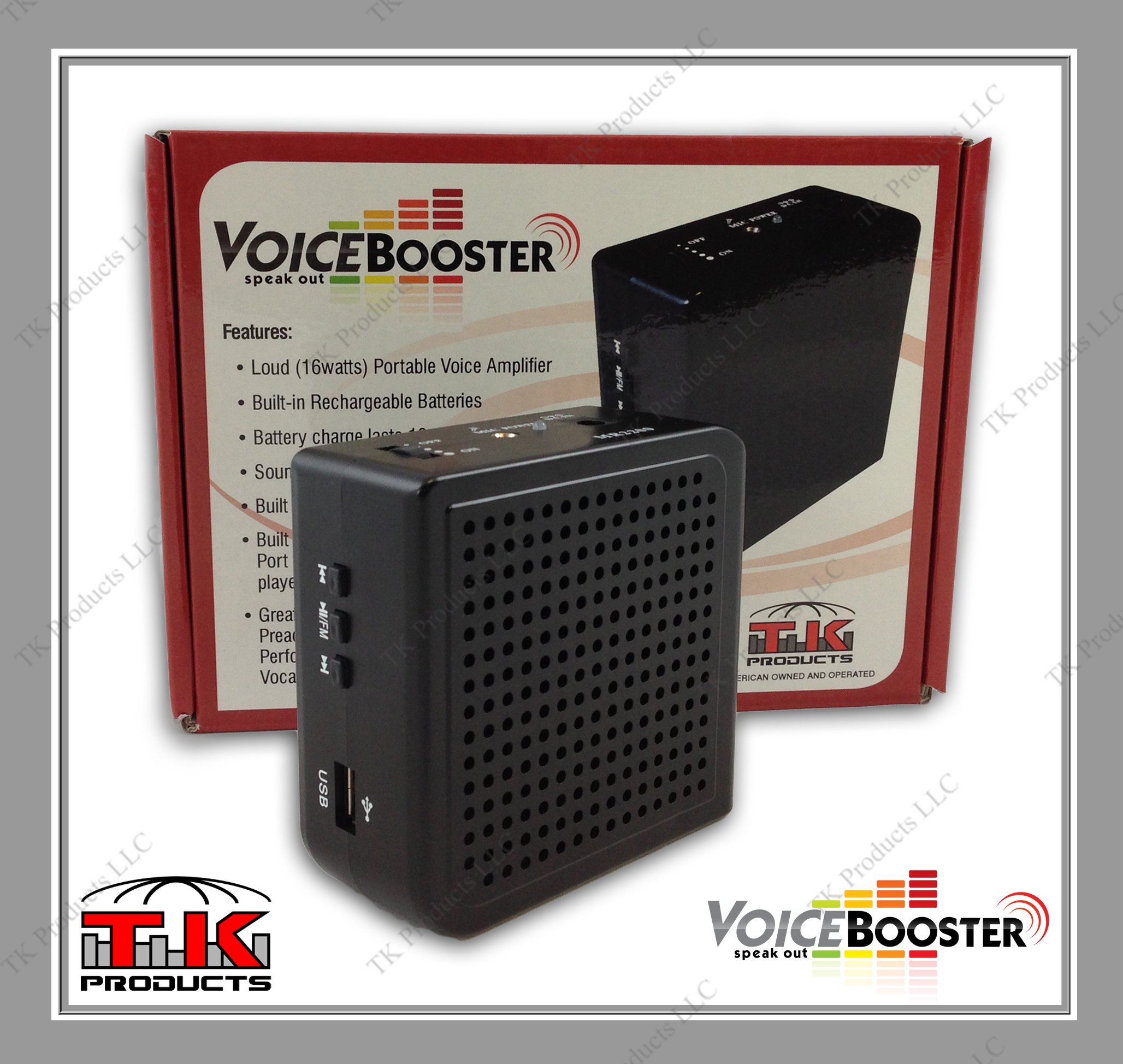 Portable Voice Amplifier with Microphone Headset - 16W Wearable Megaphone Speaker for Teachers, Tour Guides & Public Speaking - Black MR2200 | Ideal for Classroom Instruction, Outdoor Tours & Presentations