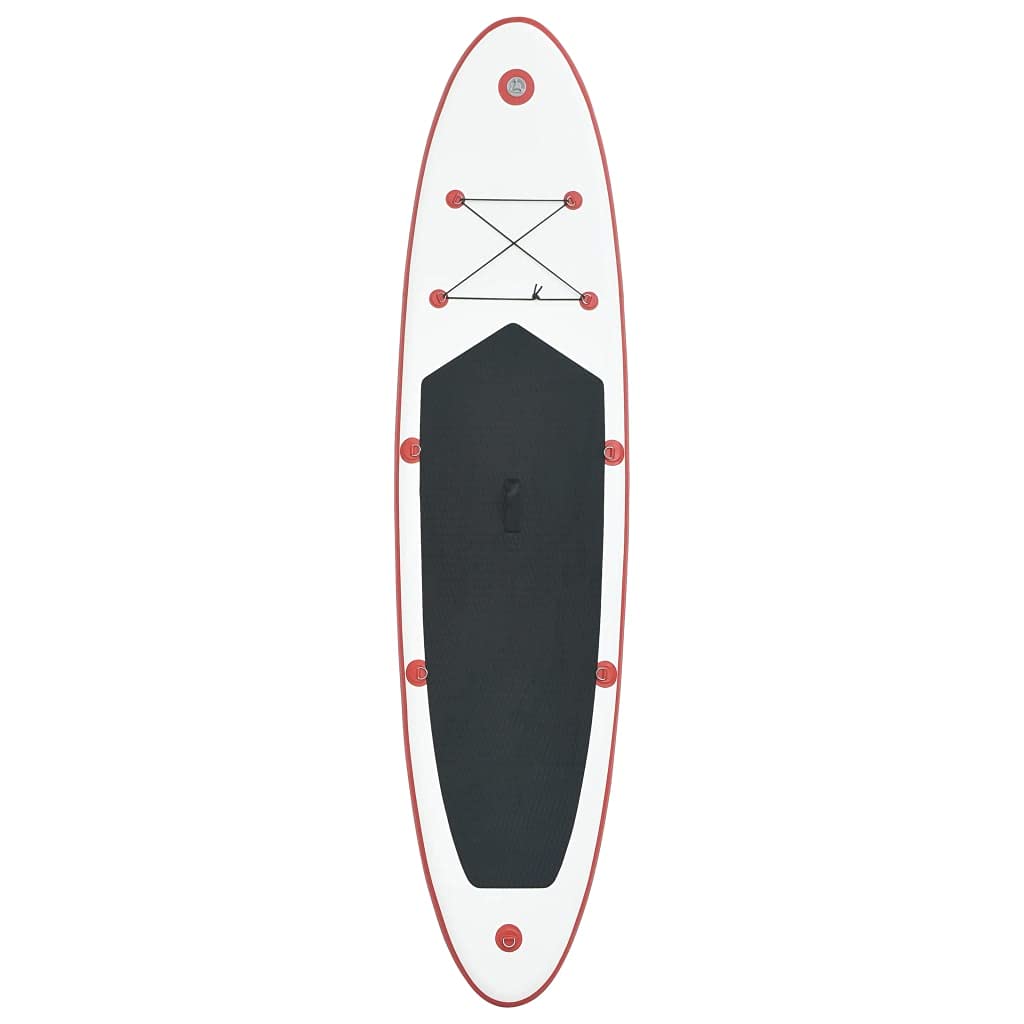 **CHARMMA Inflatable Stand Up Paddle Board Set - 13.8KG Lightweight SUP Surfboard for Adults & Kids (Red & White) - Perfect for Lakes, Rivers & Ocean Paddling**