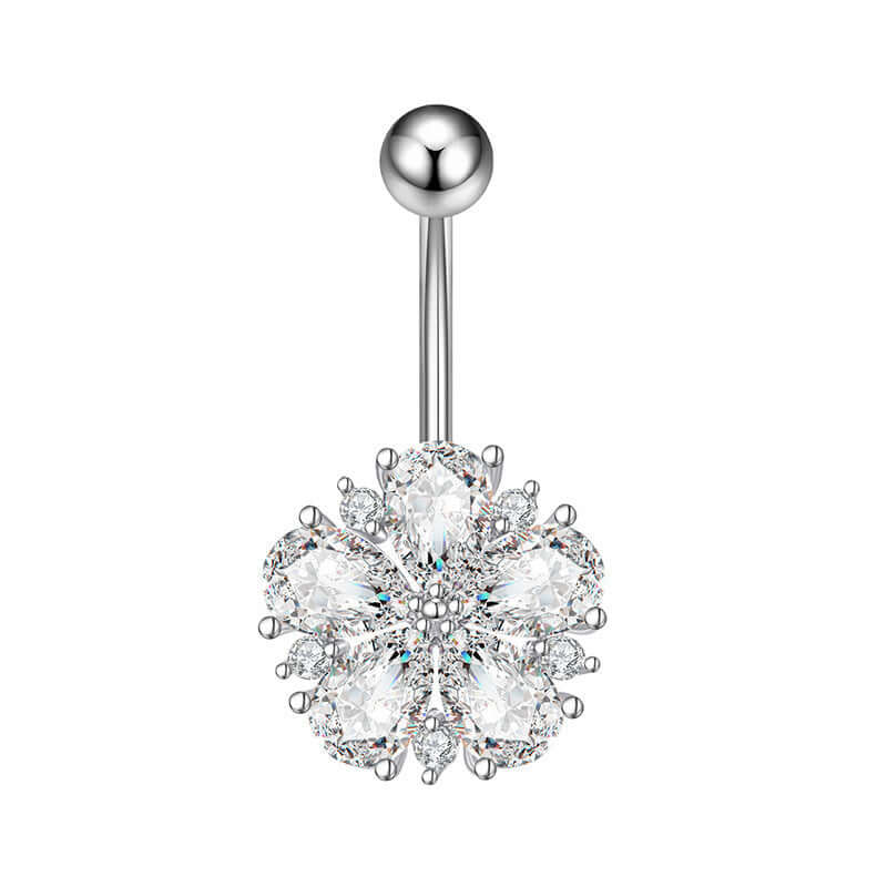 14G Gold Evil Eye Dangle Belly Button Ring Piercing Jewelry for Women | Navel Bar with Evil Eye Charm | Perfect for Belly Dance, Beach Wear & Body Jewelry Collection (Style Q2577)