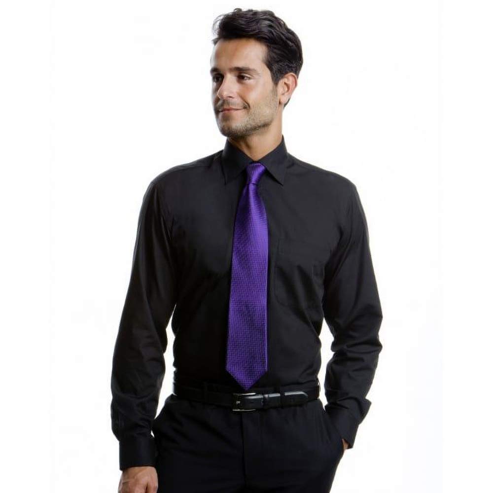 Premium Men's Long Sleeve Dress Shirt - Slim Fit Business Formal Shirt for Office Work, Interviews & Professional Events