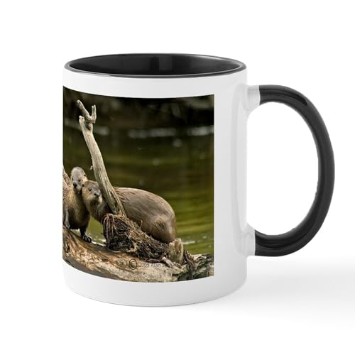 White/Black Inside - River Otter Mug
