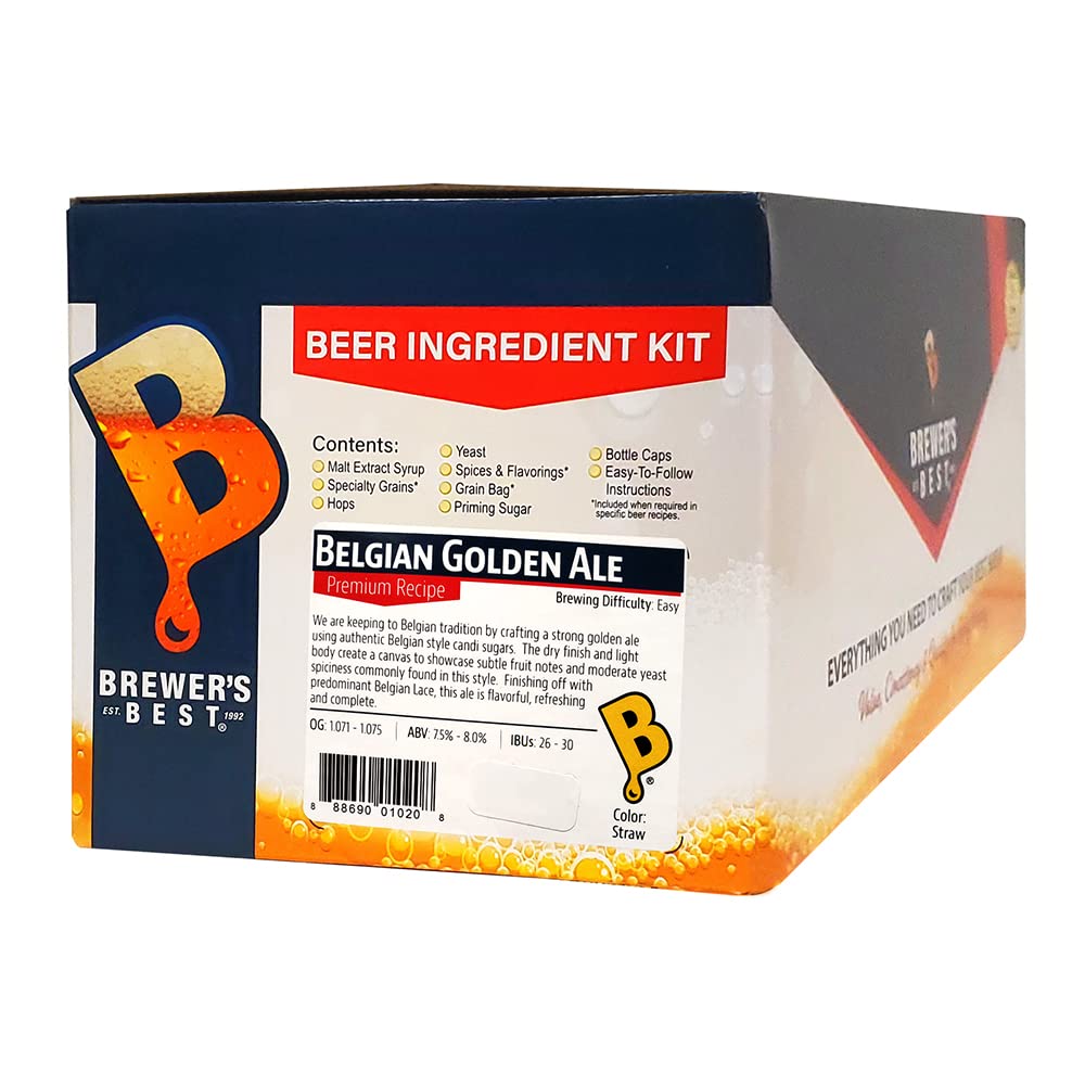 Premium Belgian Golden Ale Beer Ingredient Kit - Home Brewing Supplies for Craft Beer Enthusiasts | Perfect for Parties, Gifts & DIY Brewing