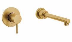 Moen WT391BG Brushed Gold 1-Handle Wall Mount Tub Filler Trim - Perfect for Bathroom Renovation & Luxury Spa Experience