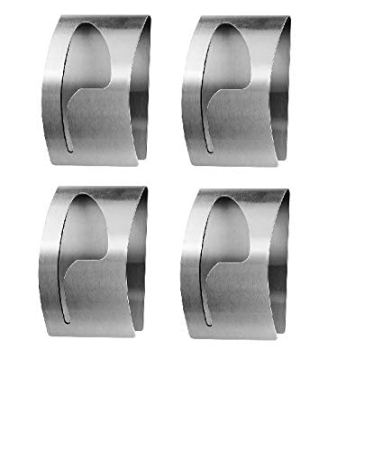 4-Pack No Drill Metal Towel Holder Clips for Refrigerator, Kitchen & Bathroom - Space Saving Organizer for Dishtowels, Hand Towels & More