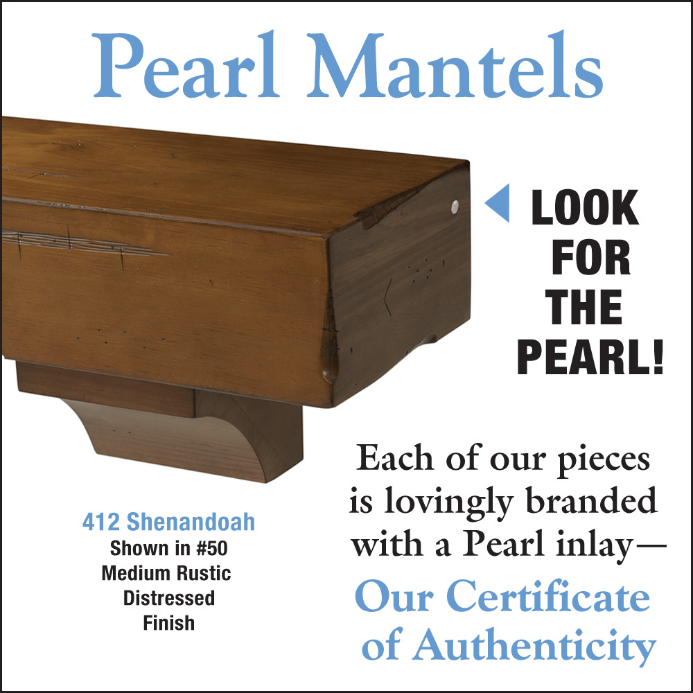 Shenandoah Wood Fireplace Mantel Shelf - Handcrafted Solid Wood Mantel for Fireplace Decor - Perfect for Living Room, Bedroom, or Rustic Home Decor