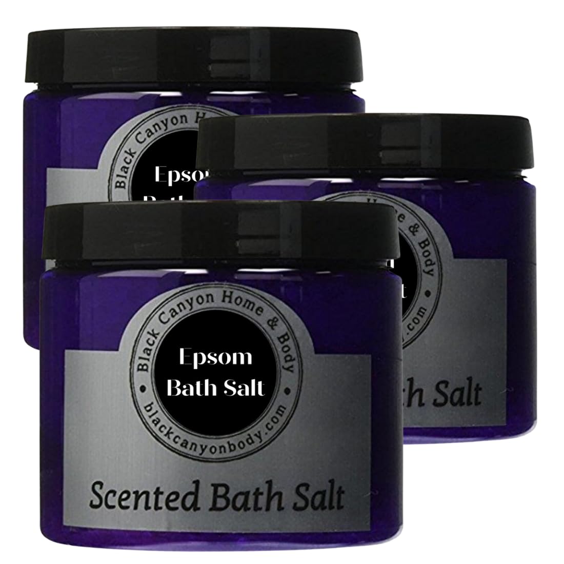 Black Canyon Epsom Salt Bath Soak - Apple Grape Watermelon Candy Scents for Relaxation
