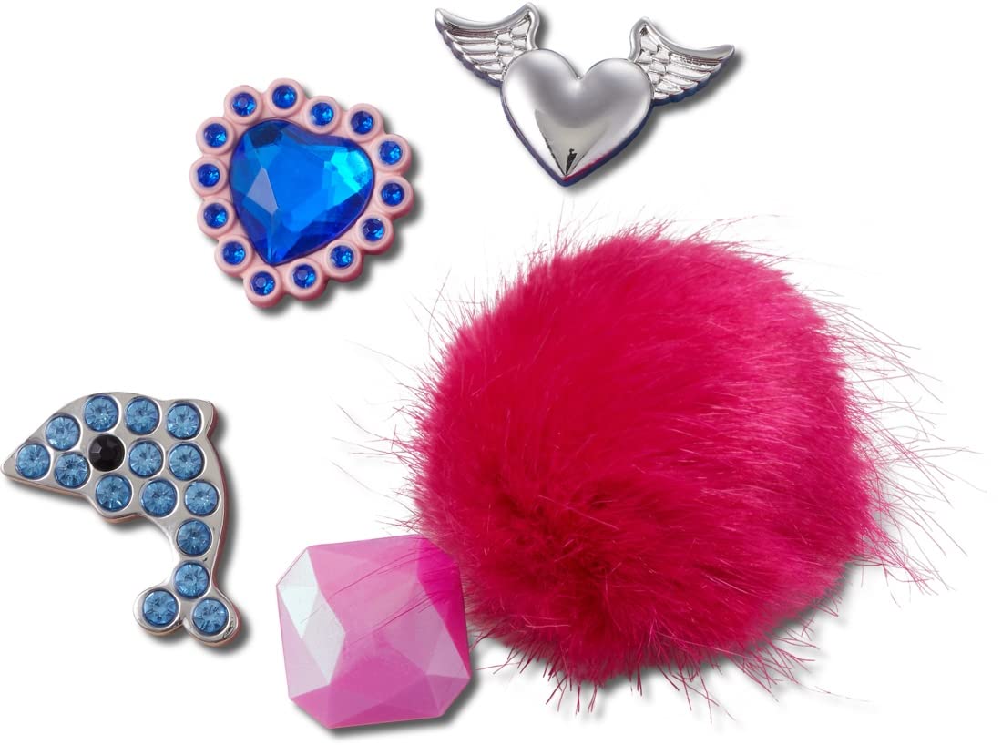 Crocs Unisex Purple & Gem Shoe Charms - Multi-Color One Size Accessories for Crocs Shoes | Perfect for Customizing Clogs, Sandals & Jibbitz Collection