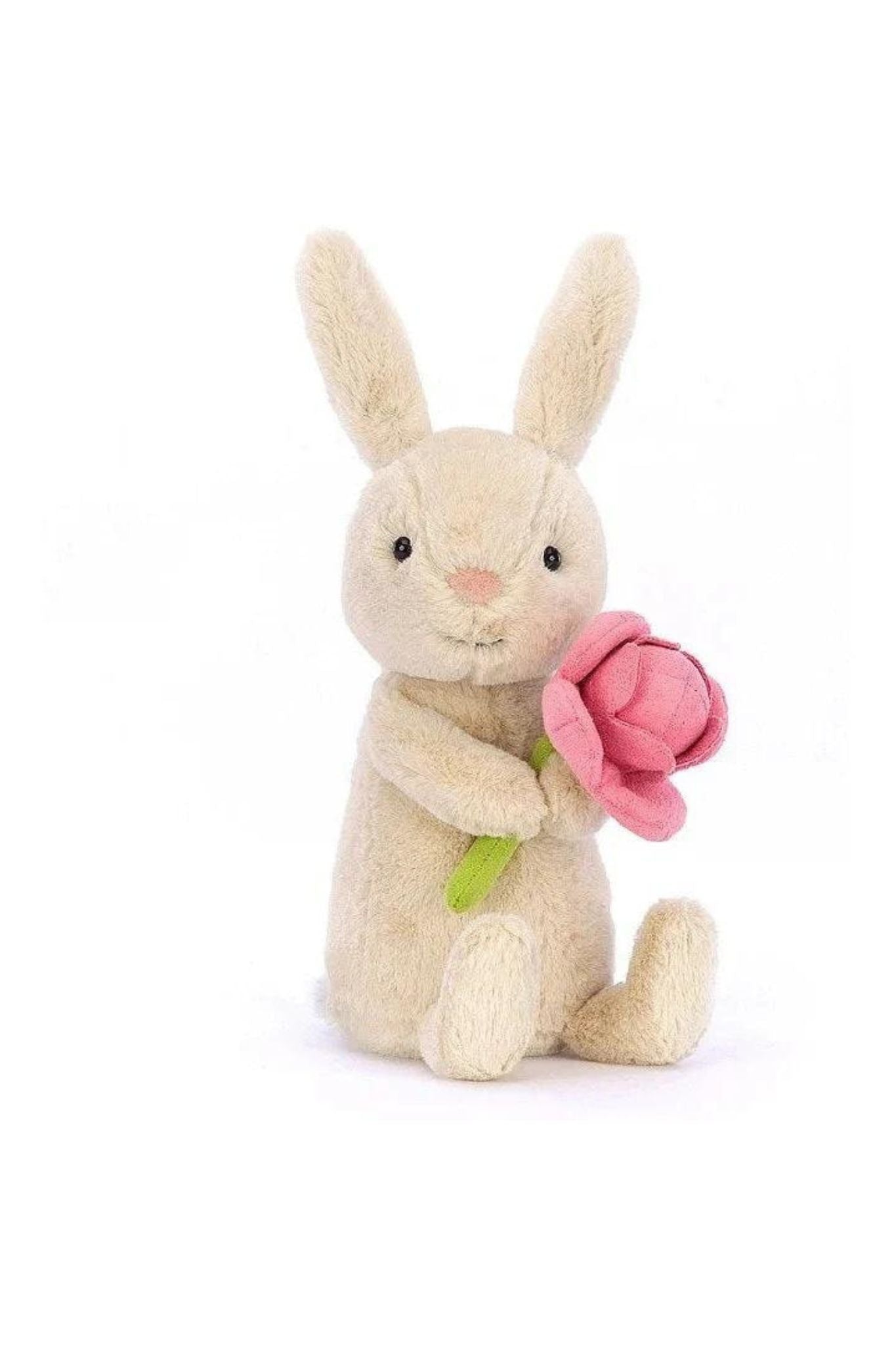 Jellycat Bonnie Bunny Plush Toy with Peony Floral Design - Soft Stuffed Animal for Kids, Babies & Nursery Decor | Perfect Gift for Easter, Birthdays & Baby Showers