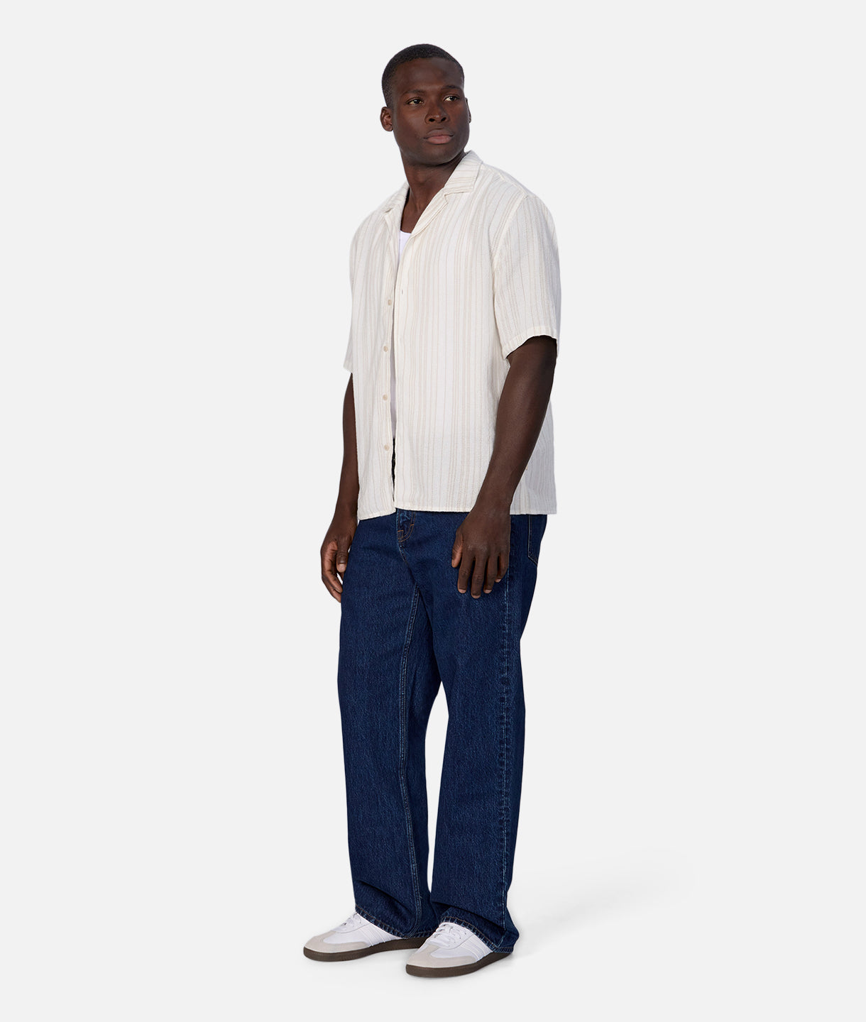 Oliveto Short Sleeve Shirt for Men - Off White Beige Casual Button Down Shirt | Perfect for Summer Outfits, Office Wear & Casual Dates
