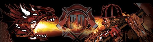 Firefighter Vs Dragon Beer Pong Table - Premium Portable Drinking Game Set for Parties, Tailgates & College Events - Fun Outdoor & Indoor Entertainment for Adults