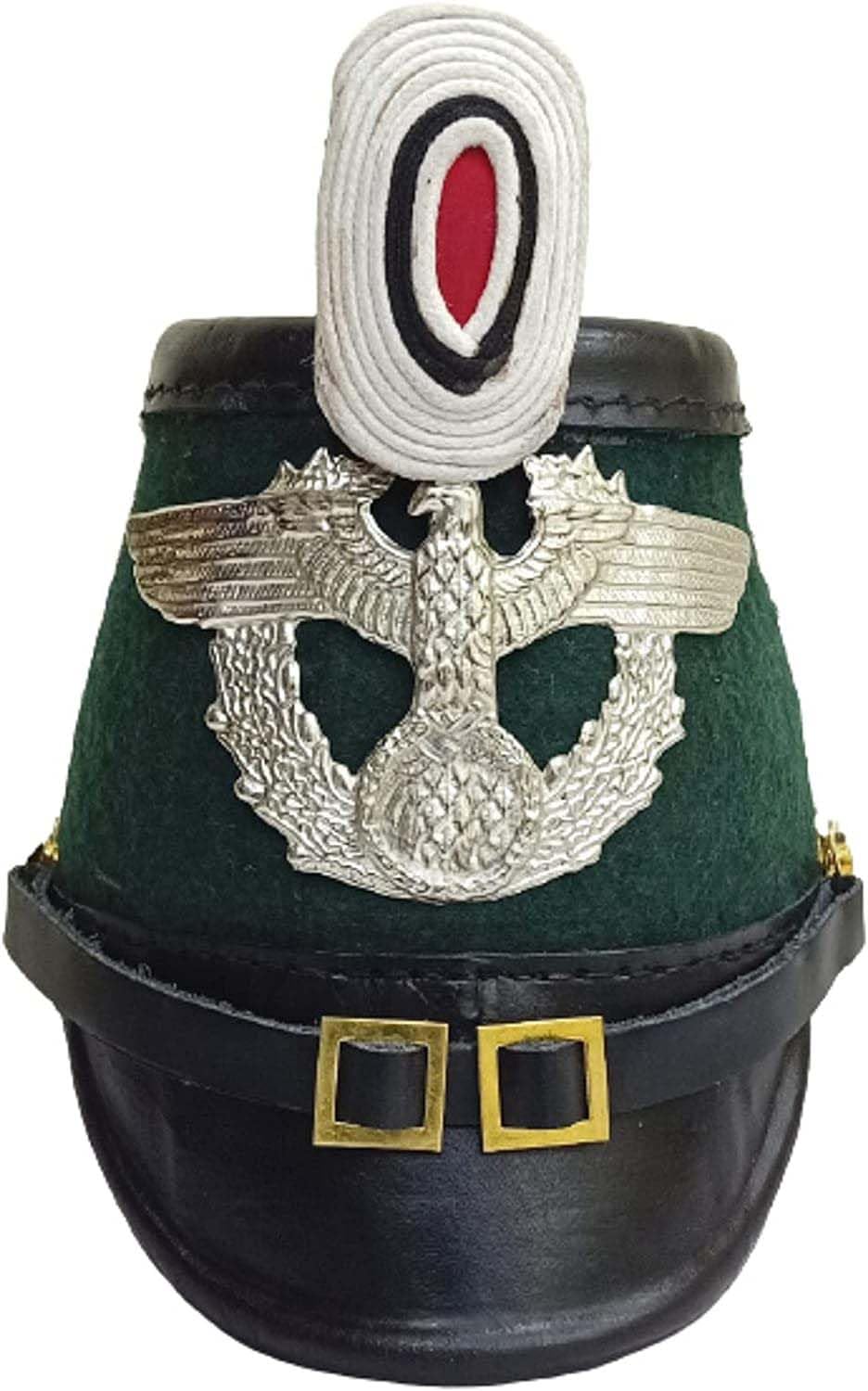 Vintage Prussian Officer Jager Battalion Leather Helmet - Rustic Military Decor for Collectors & History Enthusiasts | Perfect for Home Display, Reenactments & Gift Giving