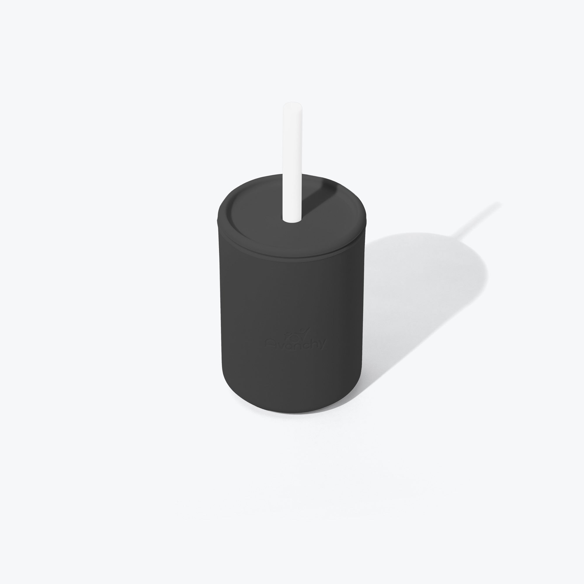 Avanchy La Petite Mini Silicone Baby Cup 5oz - BPA-Free, Spill-Proof Training Cup for Toddlers - Perfect for First Sips, Travel & Daycare Use - Black