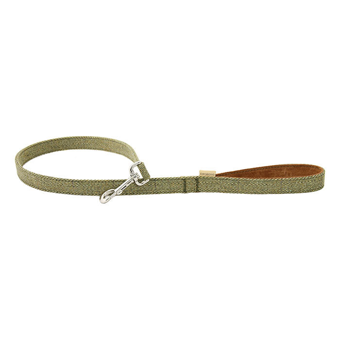 EARTHBOUND Signature Tweed & Leather Dog Leash - Premium Durable Pet Walking Accessory for Small Medium Large Dogs - Perfect for Daily Walks, Training & Outdoor Adventures