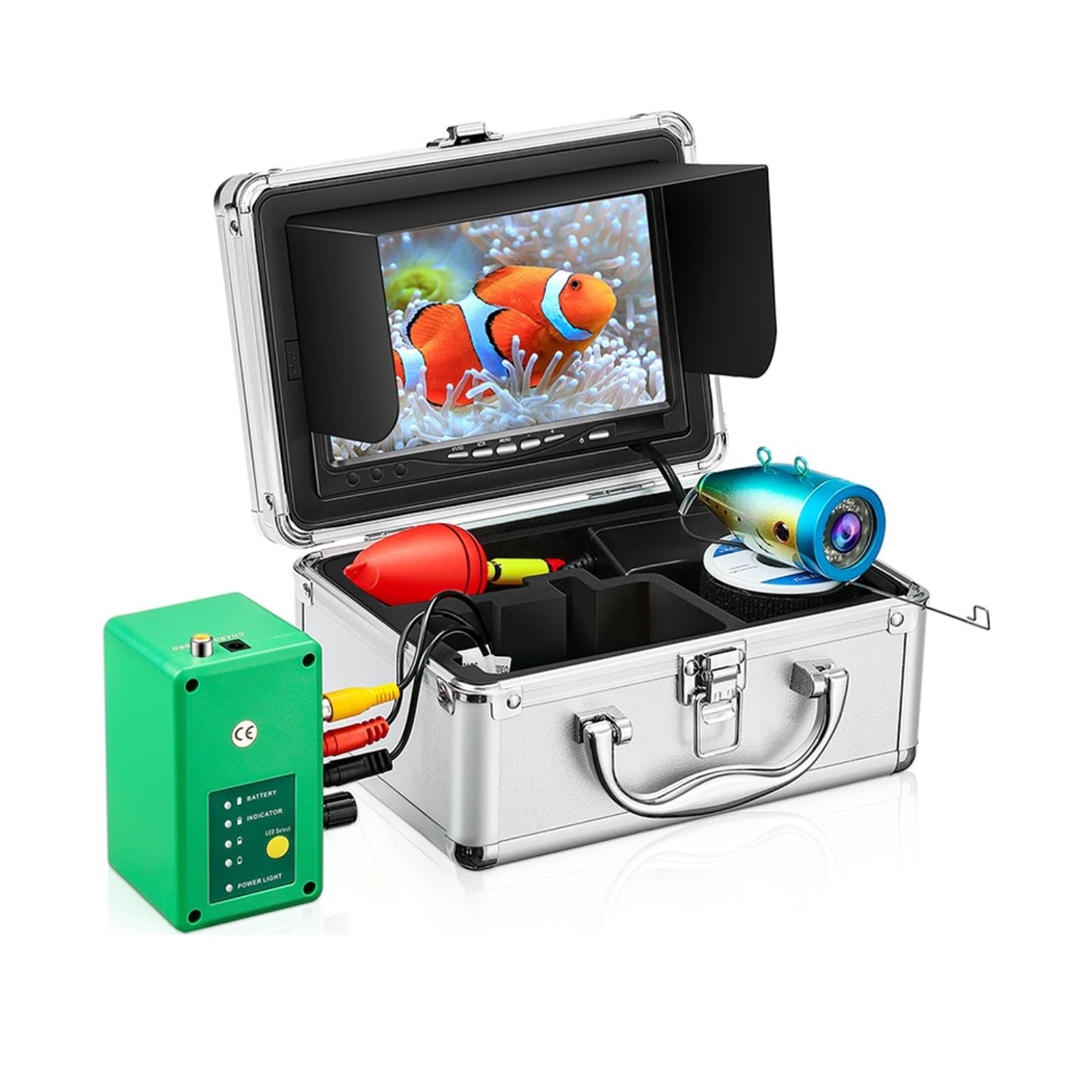Portable Underwater Fishing Camera with 30 LEDs & 7