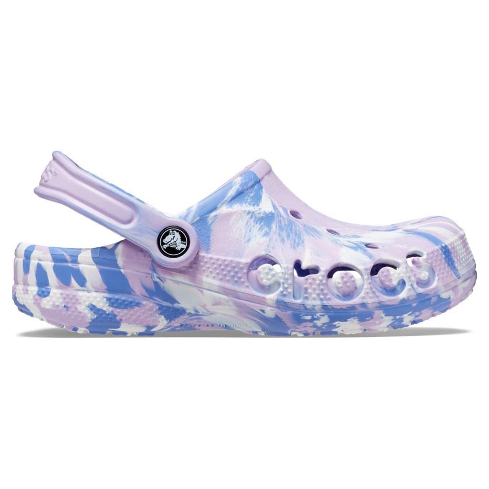 Crocs Unisex Baya Marbled Clogs for Men & Women - Comfortable Slip-On Shoes for Casual Wear, Gardening, Beach & Indoor Use