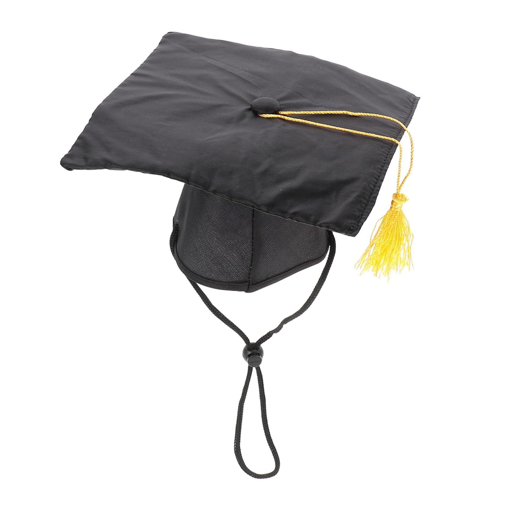 Dog Graduation Cap for Small Dogs - Puppy Graduation Hat for Chihuahua & Toy Breeds - Black Pet Party Accessory - Perfect for Graduation Ceremonies, Birthday Parties & Photo Shoots