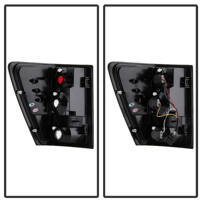 Spyder Auto 5005502 Euro Style LED Tail Lights - Black/Clear Smoke Lens - Compatible with [Vehicle Model] - Enhances Rear Visibility & Style for Night Driving