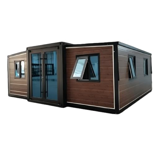 20ft Prefab Tiny House Kit - Portable Foldable Steel Home with 2 Bedrooms, 1 Living Room & 1 Bathroom | Customizable Modern Luxury Living for Backyard, Vacation Cabin, ADU or Off-Grid Retreat