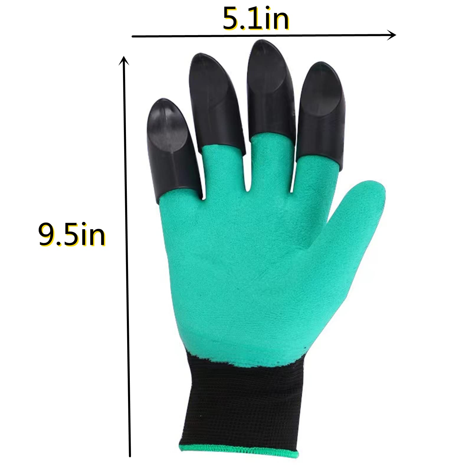 Garden Elf Gloves with Claws - Waterproof & Breathable Gardening Gloves for Digging, Planting - All-in-One Garden Tool for Outdoor Work, Landscaping & Yard Maintenance