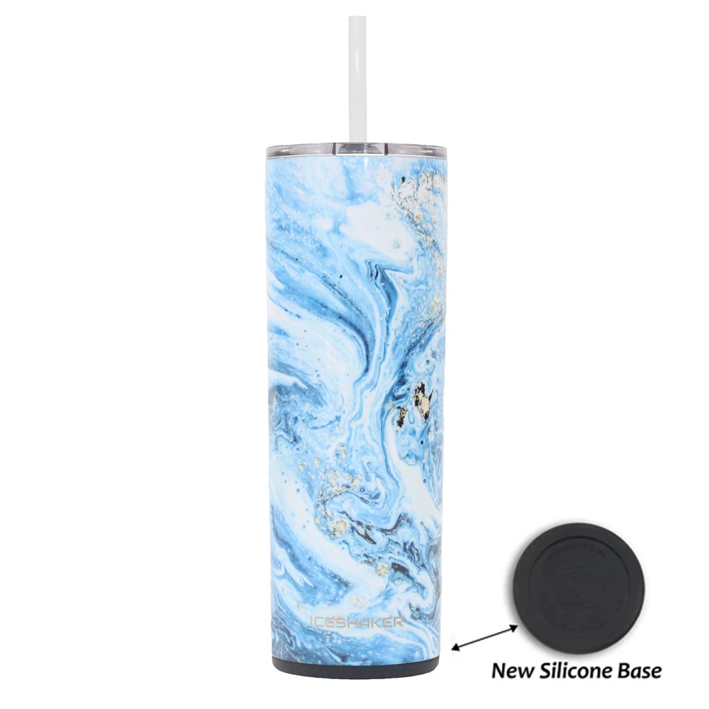 Custom 20oz Skinny Stainless Steel Tumbler with Lid & Straw - Insulated Travel Mug for Coffee, Tea & Cold Drinks - Perfect for Office, Gym, Hiking & Outdoor Activities