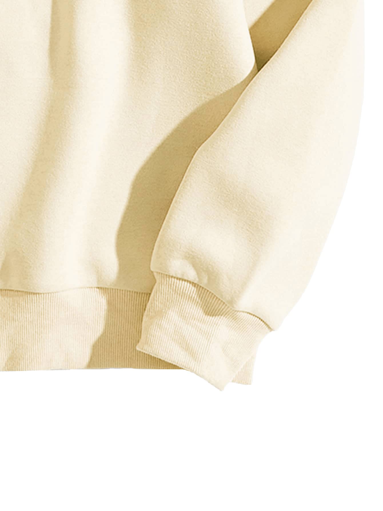 SweatyRocks Women's Casual Long Sleeve Sweatshirt - Soft Round Neck Pullover Top for Everyday Wear | Perfect for Fall, Winter & Layering Outfits