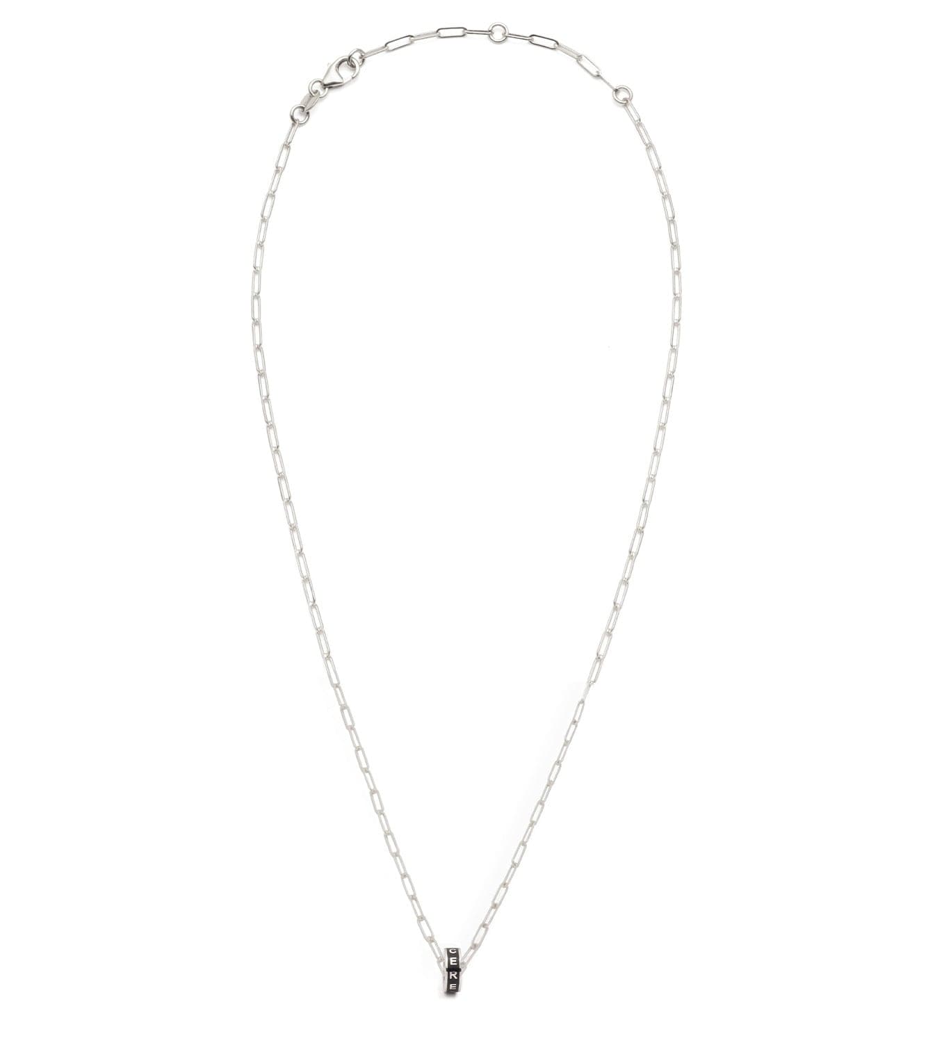 Heartbeat Super Fine Clip Chain Necklace in White Gold - Elegant Layering Jewelry for Women, Perfect for Date Nights & Special Occasions