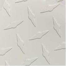 Aluminum Diamond Plate - White