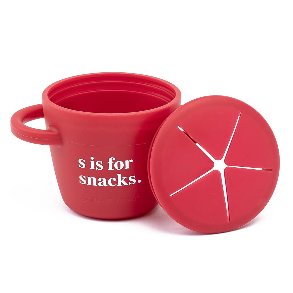 Bella Tunno No Spill Snack Cups - BPA Free Silicone Baby Food Container for Toddlers - Perfect for Travel & On-the-Go