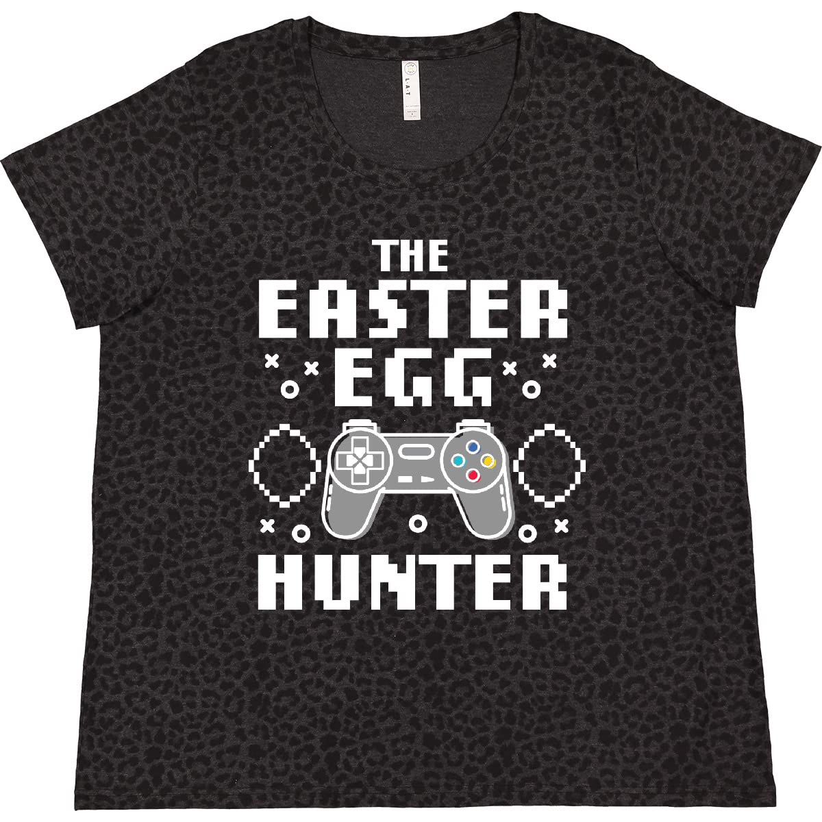Happy Easter The Easter Egg Hunter Gamer Women's Plus Size T-Shirt - Cute Easter Egg Design for Casual Wear & Holiday Parties
