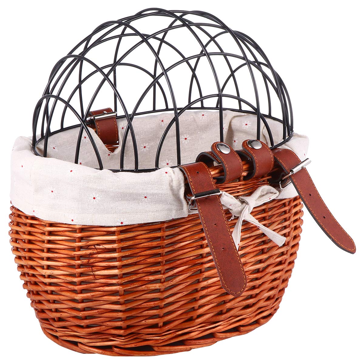 **Durable Front Bike Basket for Pets & Storage - Removable Cycling Carrier Bag for Dogs & Essentials - Perfect for Commuting, Shopping & Outdoor Adventures**