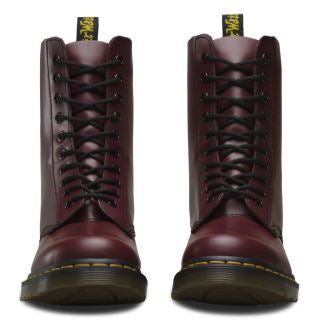 1490 Cherry Red Smooth Boots for Women - Comfortable & Stylish Ankle Boots for Casual Wear, Work & Outdoor Activities