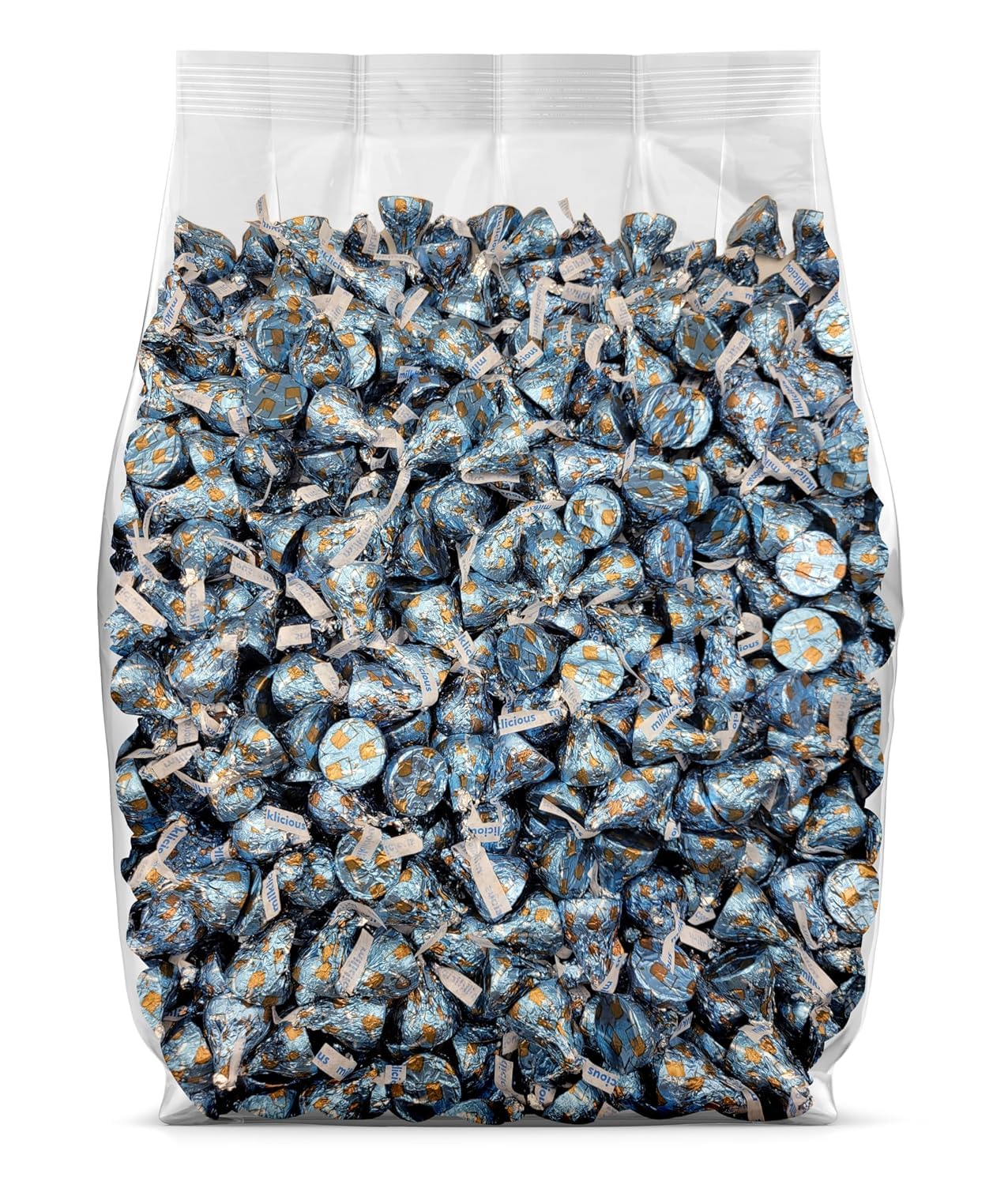 Hershey's Kisses Milk Chocolate Christmas Candy with Creamy Filling - Bulk Individually Wrapped Holiday Treats (100 Pieces) - Perfect for Stocking Stuffers, Gift Baskets & Holiday Parties