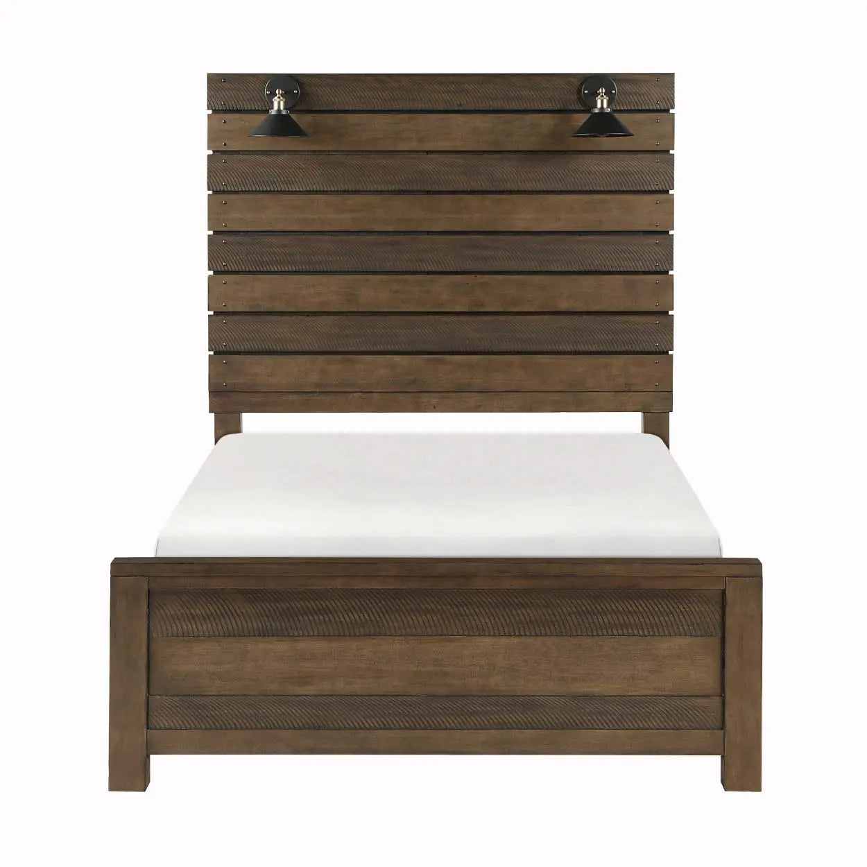 Conway 5-Piece Bedroom Set 1497 - Queen Size Bed Frame, Nightstand & Dresser - Modern Farmhouse Style Furniture for Master Bedroom & Guest Room
