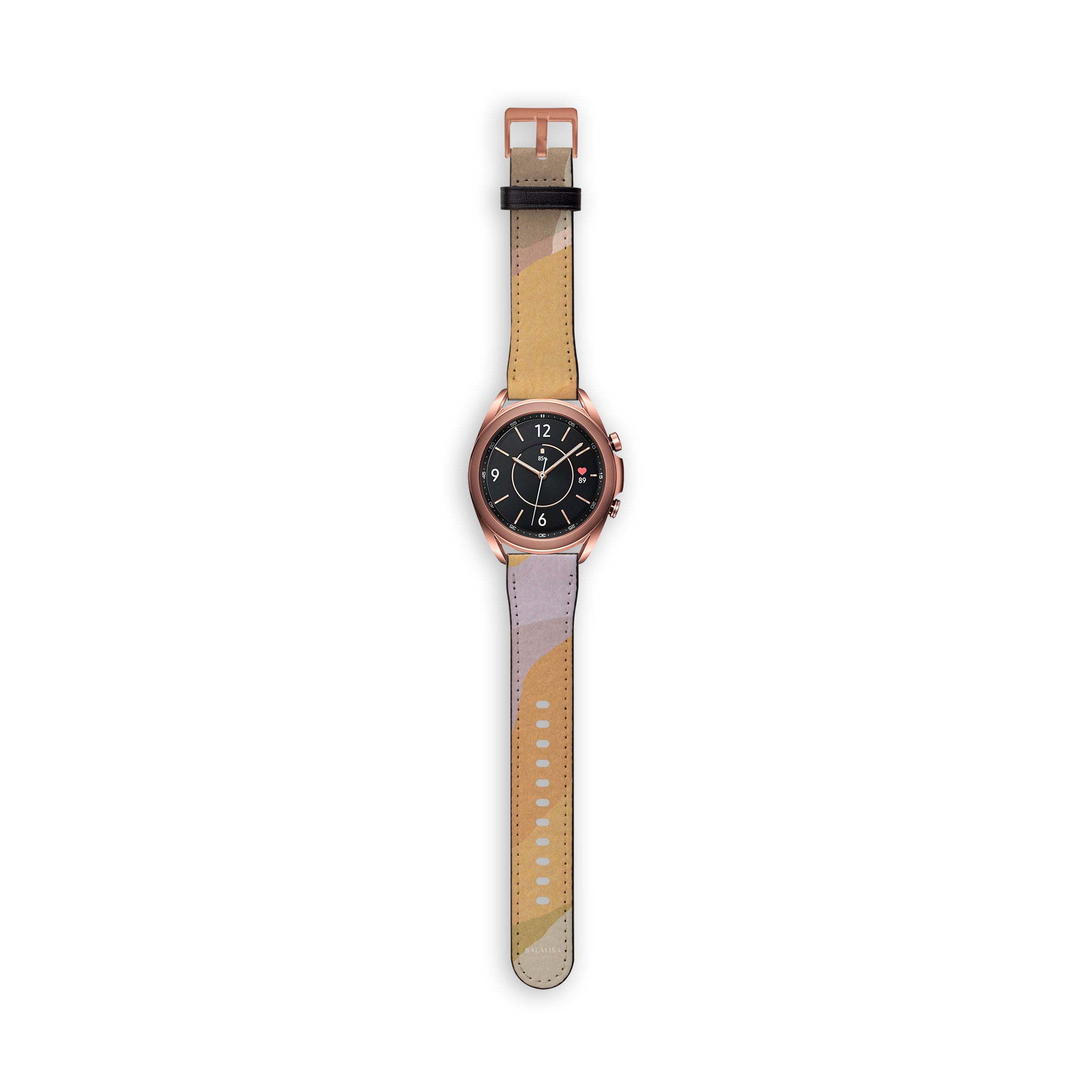 Orange Galaxy Watch Band - Premium Silicone Replacement Strap for Samsung Galaxy Watch 4/5/6, Comfortable & Durable Smartwatch Accessory - Perfect for Workouts, Running & Everyday Wear