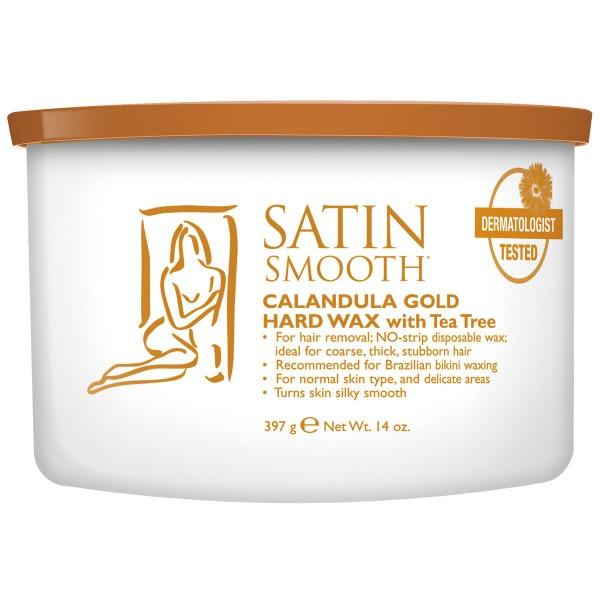 Calendula Gold Hard Wax for Hair Removal - Natural & Gentle Waxing at Home - Perfect for Legs, Arms, Bikini & Face