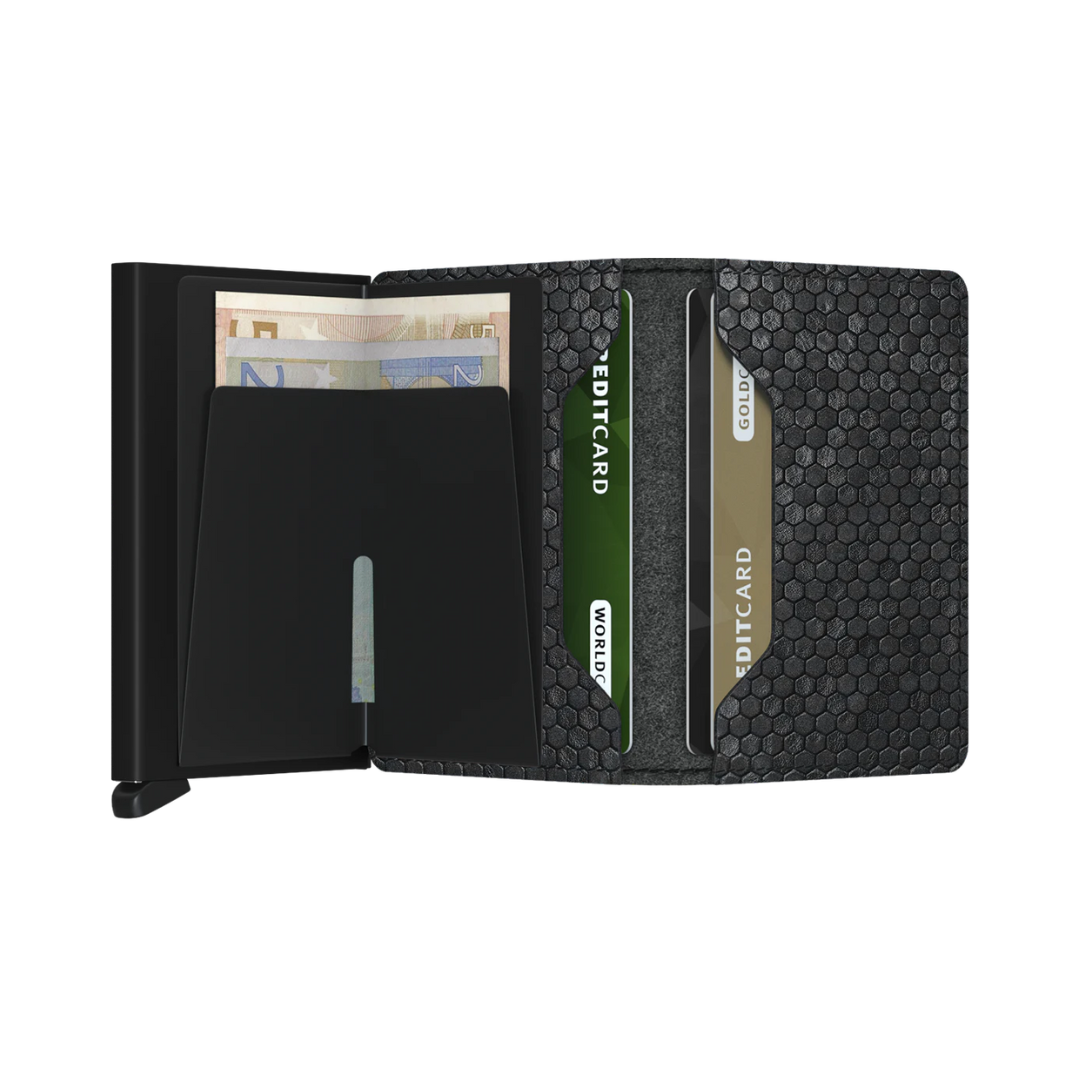 SECRID Slimwallet Hexagon - RFID Blocking Minimalist Wallet for Men & Women | Compact & Durable Card Holder for Travel, Business & Everyday Use