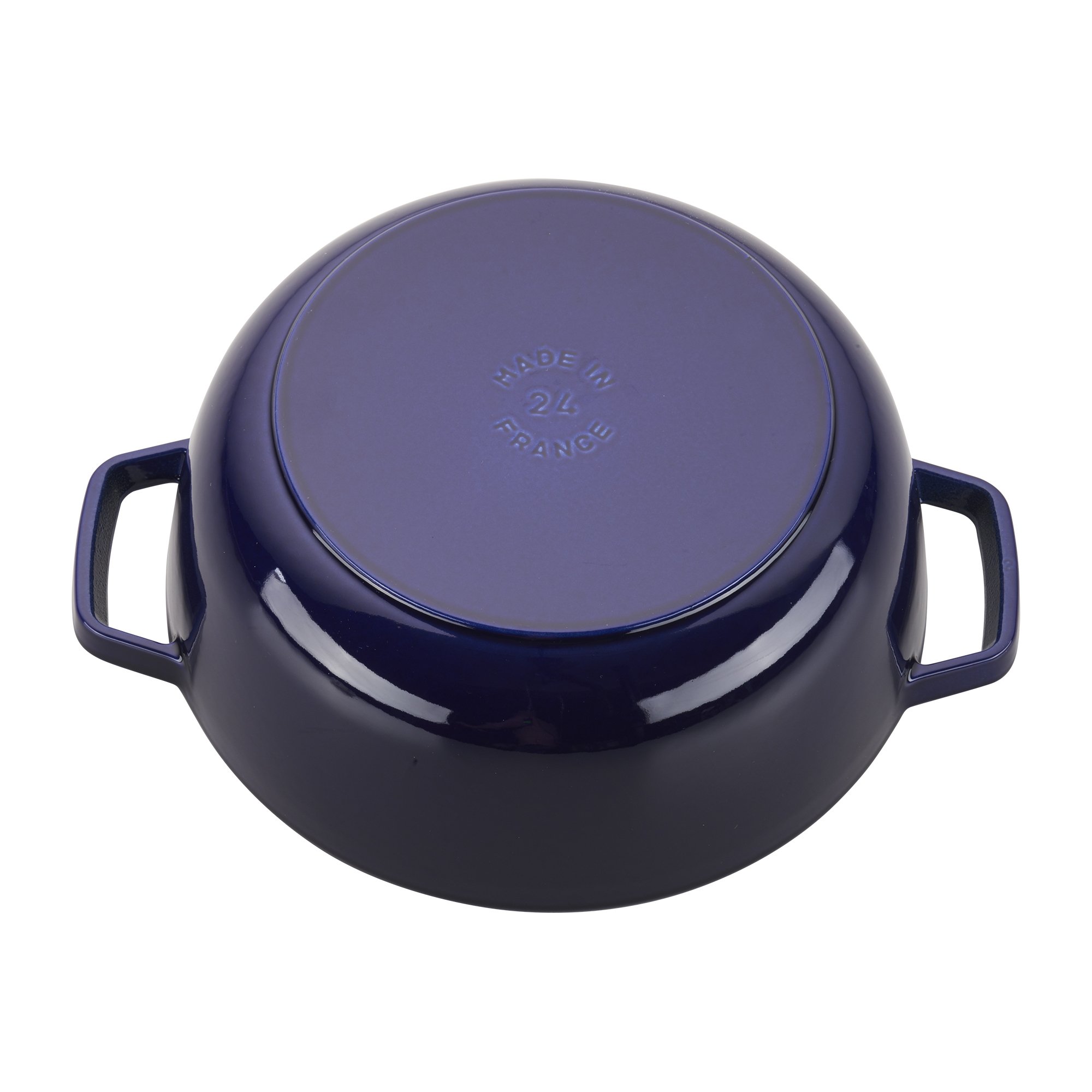 Staub 3.75 Quart Cast Iron French Oven Rooster Dutch Oven - Premium Dark Blue Cookware, Made in France - Perfect for Braising, Roasting, Baking & Slow Cooking