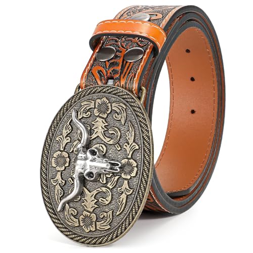 02-brown (Silver Bullhead Buckle)