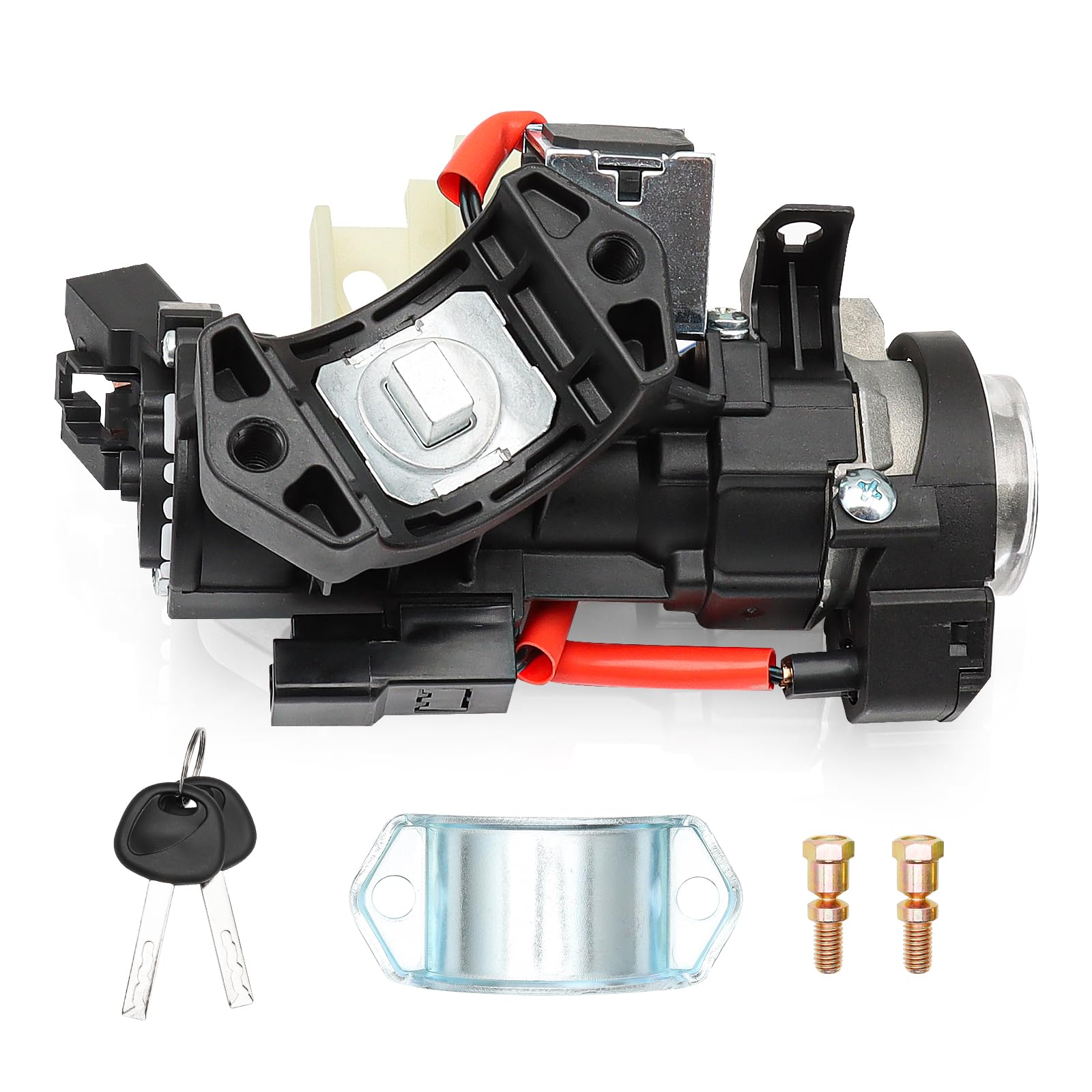 81910-D3110 Ignition Lock Cylinder & Housing with 2 Keys - Compatible with 2015-2021 Hyundai Tucson, Elantra GT, Veloster N & 2016-2023 Kia Rio, Sportage - Replacement Ignition Switch Assembly (Perfect for DIY Car Repairs & Key Replacement)