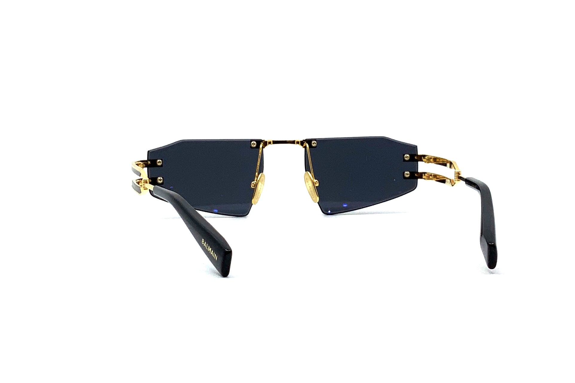 Balmain Fixe II Sunglasses Gold & Black - Luxury Designer Shades for Women & Men - Perfect for Outdoor Activities, Travel, and Fashion Statements